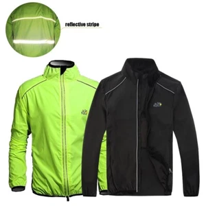 Cycling Jacket Road MTB Bike Windproof Quick Dry Rain Windbreaker for Men Women - Picture 1 of 34