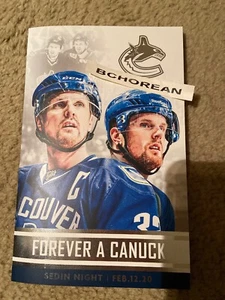 VANCOUVER CANUCKS DANIEL HENRIK SEDIN Jersey Retirement Forever A Canuck Program - Picture 1 of 2