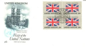 BRITAIN UN STAMP with WESTMINSTER ABBY, LONDON  ON  ArtCraft LE FDC per Scan - Picture 1 of 1