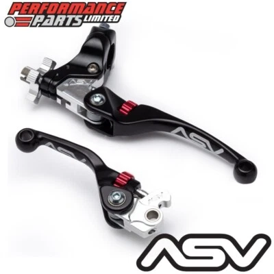 Freno corto ASV negro F4 + palanca de embrague largo + percha estándar para Yamaha YZ250F 2006 Foto 1 de 4