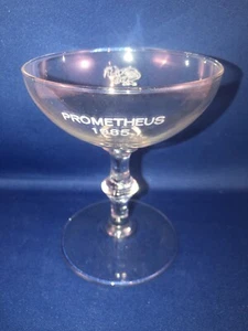 KREWE OF PROMETHEUS 1985 BALL FAVOR Champagner Weinglas Stielglas - Bild 1 von 6