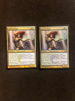 Fathom Mage x2 Foil/Regular [Gatecrash] Magic MTG Cards LP - Image 1 of 2