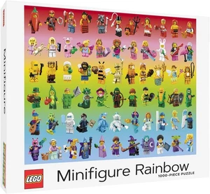 LEGO Minifigure Rainbow 1000-Piece Puzzle Lego - Picture 1 of 6