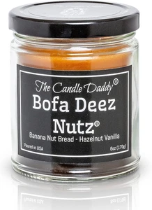 Bofa Deez Nutz- Funny- Banana Nut Bread N Hazelnut Vanilla- Scented Candle- Doub - Picture 1 of 12