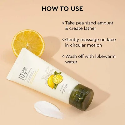 The Face Shop Herb Day 365 Jabón Facial Limón y Pomelo con Vitamina C 100 ML Foto 1 de 4