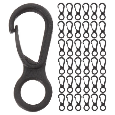  400 Pcs Plastic Backpack Clasp Hook Swivel Snap Small Clips for Hanging - Image 1 of 4