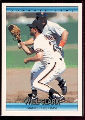 1992 Donruss - Will Clark #214 San Francisco Giants - Image 1 of 4