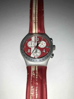 Montre Swatch Chrono Irony Aluminium - Bracelet d'origine - Fonctionne - Photo 1/4