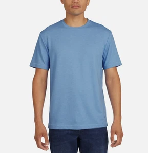 Camiseta para hombre Lands' End calce clásico elástica en 4 vías, azul XLarge - Imagen 1 de 6