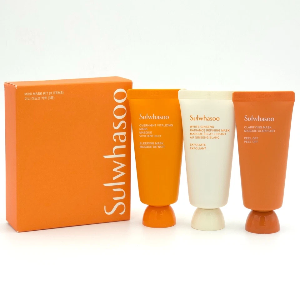Sulwhasoo Mini Mask Kit 35ml x3ea Refining Clarifying Vitalizing K-Beauty - Image 1 of 4