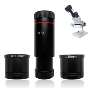Microscope C-mount Adapter for USB Camera Digital Eyepiece Relay Lens 0.3X 0.5X - Picture 1 of 13
