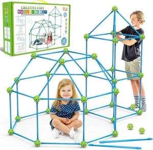 Creative 140 PCS Fort Building Kit for Kids - STEM Learning Toys for All Ages - Picture 1 of 1