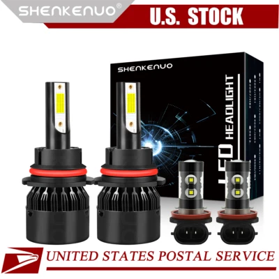 For Chevrolet Equinox 2005 2006 2007 2008 2009 LED Headlight Fog Light Bulbs Kit - Image 1 of 4