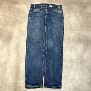 Levis 505 Denim Jeans Mens 34” Paper Tag Orange Tab Vintage Trousers, Blue - Picture 1 of 10