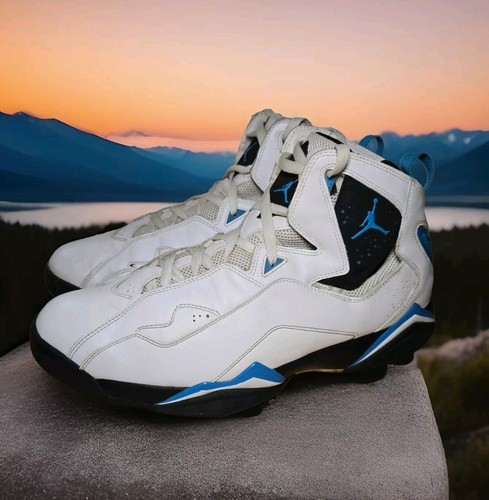 Scarpe da basket Jordan True Flight da uomo taglia 13 bianco blu nero 342964 142