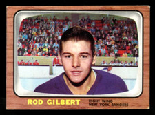 1966-67 TOPPS HOCKEY NHL #26 Rod Gilbert HOF EX+ NEW YORK RANGERS Card