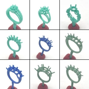 9 piezas Anillos Patrón Cera Molde Joyería | Diseño Anillo Leal Diamante Grande Modelo WRB329 - Imagen 1 de 3