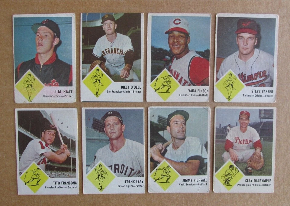 1963 FLEER BASEBALL CARD SINGLES COMPLETE YOUR SET PICK CHOOSE UPDATED 11/16 - Image 1 of 1