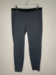 Eileen Fisher Char Jegging Leggings Damen L anthrazit grau Fischgrätmuster Pull On - Bild 1 von 6