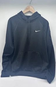 Sudadera con capucha Nike Therma Fit para hombre grande negra polar Pullover - Imagen 1 de 7