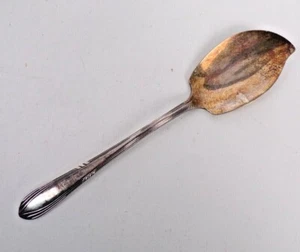 "Cuchara servidor de gelatina vintage Wm Rogers IS 6 1/4" placa de plata - Imagen 1 de 6