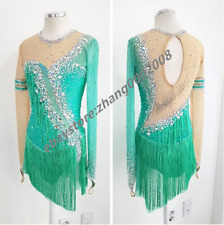 Shiny Ice Figure Skating Dress.Competition Acrobatic Twirling Baton Dance Outfit