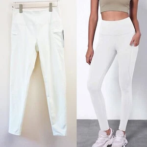Layer 8 Full Length High Rise Fleece Lined Side Pocket Leggings (M) NWT! - Picture 1 of 8