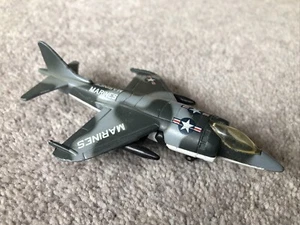 Vintage Matchbox  Diecast Skybuster SB-27 Harrier Jet US Marines Aircraft 1980 - Picture 1 of 6
