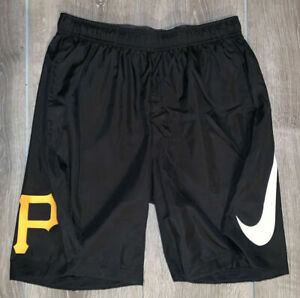 NWT NIKE PITTSBURGH PIRATES ON FIELD TRAINING PERFORMANCE SHORTS MENS SIZE LARGE