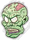 Zombie Head Monster Dead Gift Car Bumper Tool Box Vinyl Sticker Decal 3.7"X5"