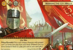 Game of Thrones Card Game LCG 2nd Ed - Manning the City Walls Alt Art Promo - Picture 1 of 1