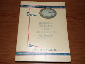 1965 Cessna 180/185 Skywagon 1963-1966 Parts Catalog Manual Wichita, Kansas - Picture 1 of 7