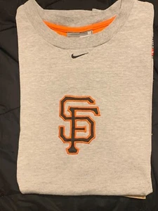 Vintage Y2K Nike Team San Francisco Giants Center Swoosh Gray Mens 2XL TShirt - Picture 1 of 5