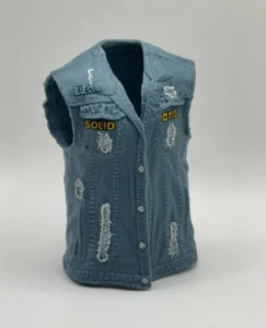 WWE Otis Shirt Blue Accessory Mattel Figure Clothes 1/12 K8 - Picture 1 of 2