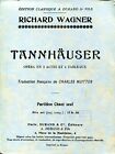 Richard Wagner - Tannhäuser - Partition chant seul