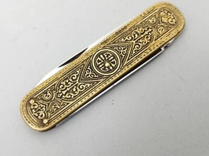 Toledo SMF Solingen Folding Rostfrei Pocket Knife Vintage Very Rare 50's Germany - Picture 1 of 7
