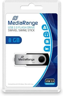 MediaRange MR908 Pen Drive Thumb Flash drive USB Stick 8GB 15MB/s USB 2.0