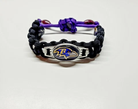 Baltimore Ravens Adjustable Charm Bracelet Fan Apparel & Souvenir Football NFL Cover