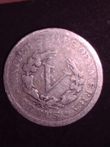 1886 Liberty V Nickel Early Rare Key Date Full Date Shows Counting Wheel Damage Cover