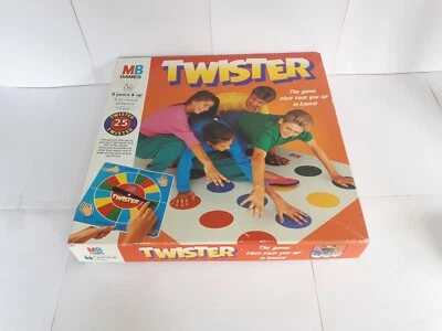 Vintage MB Games 1993 Twister Board Game 25th Anniversary Edition - Complete GC - Image 1 of 4