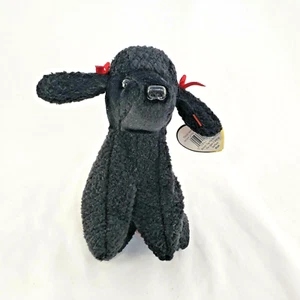 Juguete de peluche TY Beanie Babies Gi Gi Caniche Perro Negro De Colección 1998 Arcos Regalo - Imagen 1 de 12