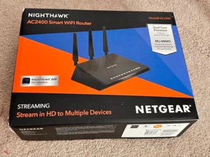 NETGEAR NIGHTHAWK AC2400 SMART WIFI ROUTER OPEN BOX - Picture 1 of 5