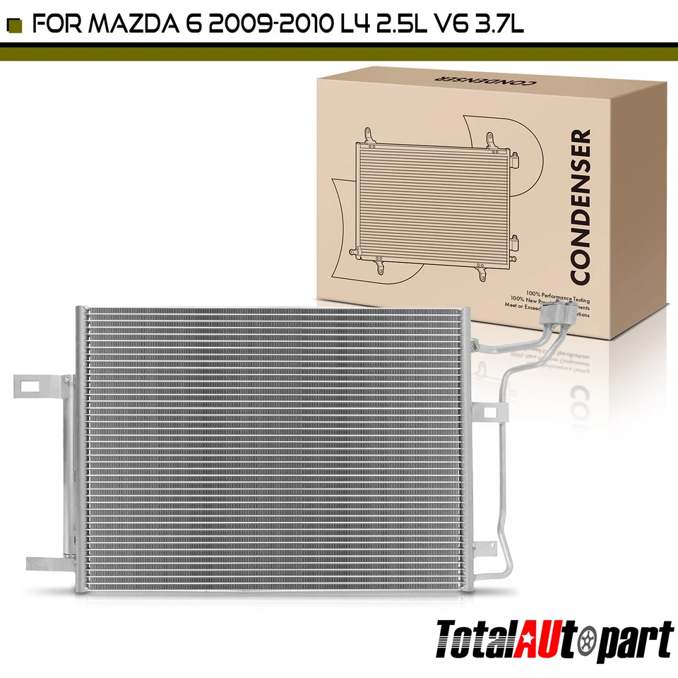 Condensador de aire acondicionado flujo paralelo con receptor secador y soporte para Mazda 6 2009-2010 Foto 1 de 4