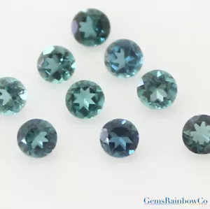 Natural Indicolite Tourmaline 3mm & 4mm Round Faceted Loose gemstone AAA Quality - Picture 1 of 7