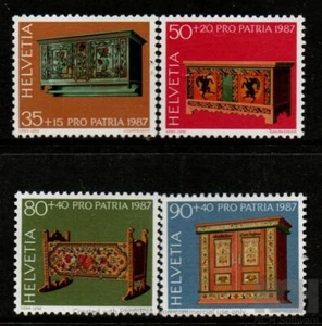SWITZERLAND 1987 PRO PATRIA MINT NH SET 4  [#5755] - Picture 1 of 1
