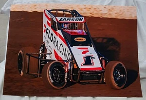 PÓSTER BRILLANTE #4 KYLE LARSON #1K FLORACING MIDGET CAR 13X19 - Imagen 1 de 1