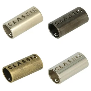 1 paio (2 pz.) Estremità cordoncino - 26 mm - passante 8 mm - metallo - 4 colori - Foto 1 di 6