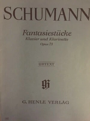 Schumann: Fantasy Pieces, Op. 73 for Piano and Clarinet; Henle edition - Image 1 of 3