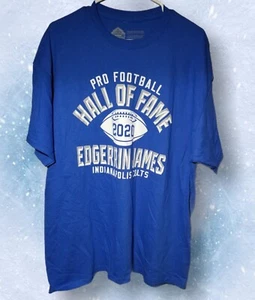 Indianapolis Colts Edgerrin James Hall of Fame Shirt Men's Size XL NWT - Picture 1 of 5