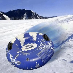 Inflatable Snow Tube PVC with Handles for Outdoor Activities New Year - Picture 1 of 7